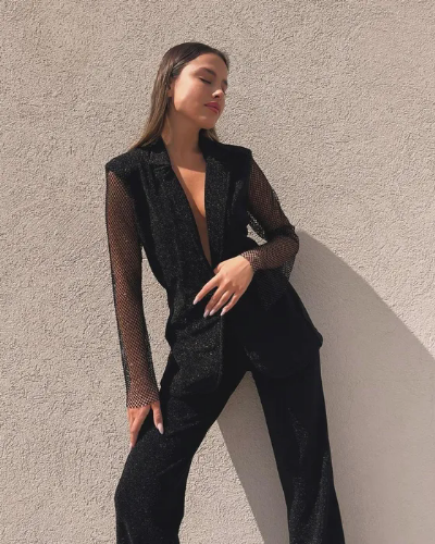 חליפה שרוולים רשת