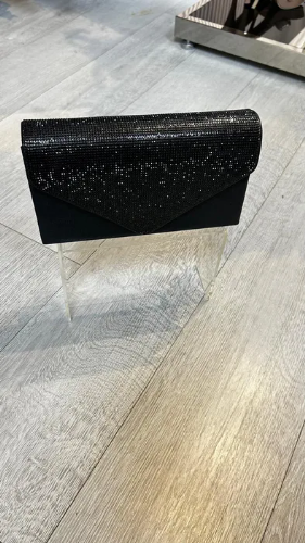 תיק קריסטל שחור