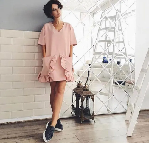 שמלה סידי ורוד